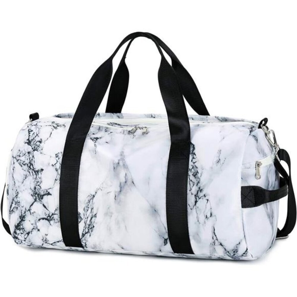 Gym Duffle Bag Travel Tote Men Women Shoe Compartment